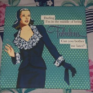 “Fabulous” wall art canvas